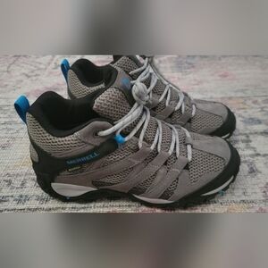 Merrell Women's Mid Alverstonr Waterproof Hiking Boots Charcoal/Tahoe Size 7.5